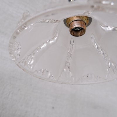 Mid-Century Ice Glass Pendant Lights, Set of 2-JRP-1757937