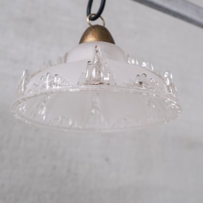 Mid-Century Ice Glass Pendant Lights, Set of 2-JRP-1757937