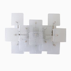 Mid-Century Ice Glass Sconces from Kalmar Franken KG, 1960s, Set of 2-WPT-671209