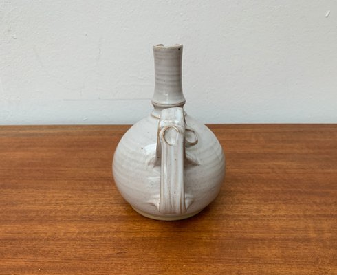 Mid-Century Icelandic Ceramic Carafe Vase by Sigurdar Haukssonar for Handunnid Pottery Iceland, 1960s-UAH-1364356