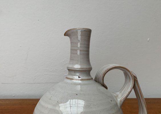 Mid-Century Icelandic Ceramic Carafe Vase by Sigurdar Haukssonar for Handunnid Pottery Iceland, 1960s-UAH-1364356