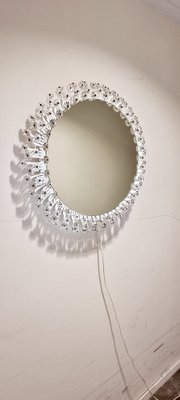 Mid-Century Illuminated Flower Mirror in the style of Stejnar for Münchner Zier-Form, Germany, 1960s-LDW-1725738