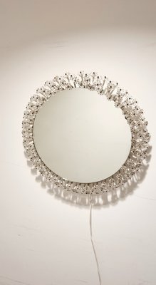 Mid-Century Illuminated Flower Mirror in the style of Stejnar for Münchner Zier-Form, Germany, 1960s-LDW-1725738