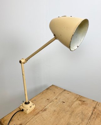 Mid-Century Industrial Beige Table Lamp, 1960s-CGF-666317