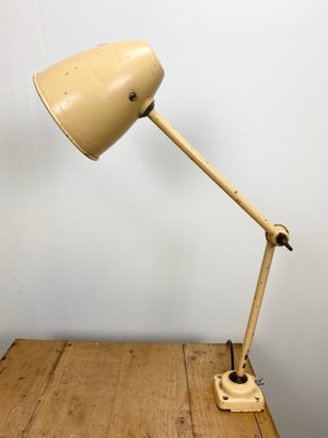 Mid-Century Industrial Beige Table Lamp, 1960s-CGF-666317