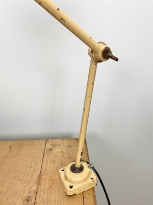 Mid-Century Industrial Beige Table Lamp, 1960s-CGF-666317