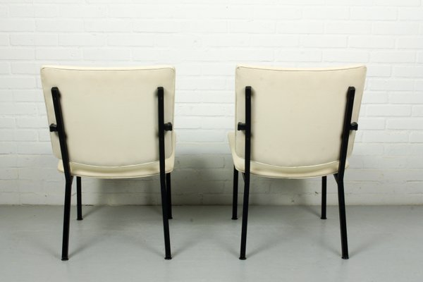 Mid-Century Industrial Black Metal Tube Lounge Chairs, Set of 2-ZA-580971