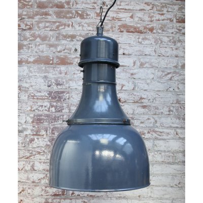 Mid-Century Industrial Blue Enamel Factory Pendant Lamp-BLS-618633