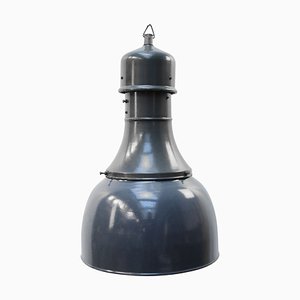 Mid-Century Industrial Blue Enamel Factory Pendant Lamp-BLS-618633