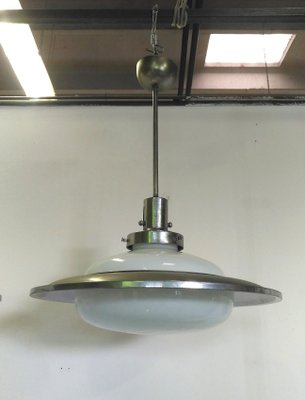 Mid-Century Industrial Ceiling Lamps, 1960s, Set of 2-KY-693676