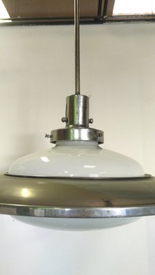 Mid-Century Industrial Ceiling Lamps, 1960s, Set of 2-KY-693676