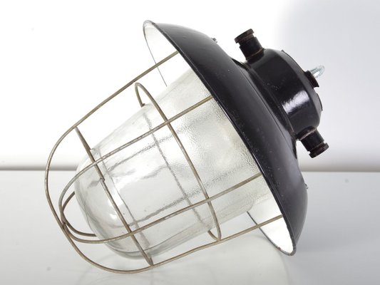 Mid-Century Industrial Czechoslovak Ceiling Lamp, 1960s-ALG-693613