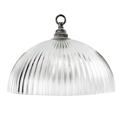 Mid-Century Industrial Glass Ceiling Lamp from Holophane-BLS-574611