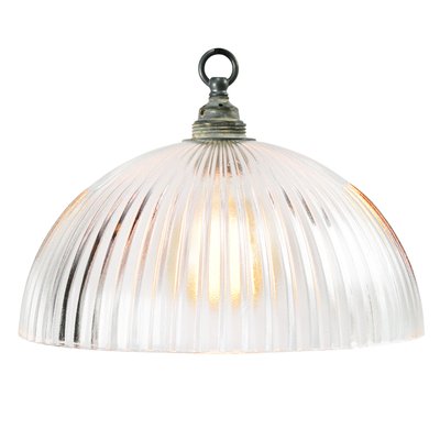 Mid-Century Industrial Glass Ceiling Lamp from Holophane-BLS-574611