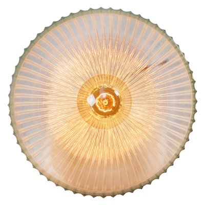 Mid-Century Industrial Glass Ceiling Lamp from Holophane-BLS-574611