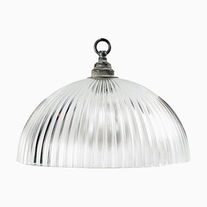 Mid-Century Industrial Glass Ceiling Lamp from Holophane-BLS-574611