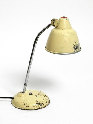 Mid-Century Industrial Metal Table Lamp in Beige from Helo Leuchten, 1950s-RR-1724943