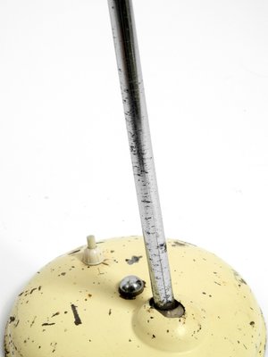 Mid-Century Industrial Metal Table Lamp in Beige from Helo Leuchten, 1950s-RR-1724943