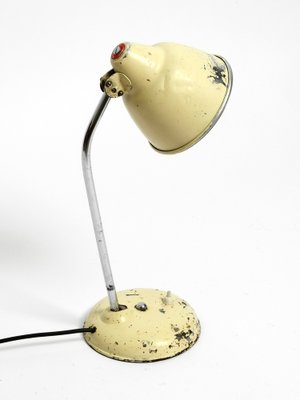 Mid-Century Industrial Metal Table Lamp in Beige from Helo Leuchten, 1950s-RR-1724943