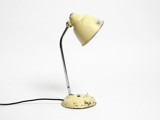 Mid-Century Industrial Metal Table Lamp in Beige from Helo Leuchten, 1950s-RR-1724943