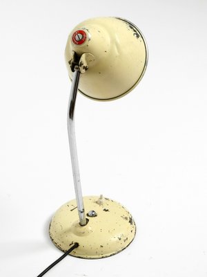 Mid-Century Industrial Metal Table Lamp in Beige from Helo Leuchten, 1950s-RR-1724943