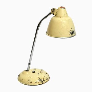 Mid-Century Industrial Metal Table Lamp in Beige from Helo Leuchten, 1950s-RR-1724943