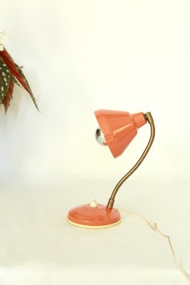 Mid-Century Industrial Orange Table Lamp, Italy, 1950s-HUY-1749003