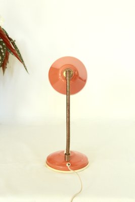 Mid-Century Industrial Orange Table Lamp, Italy, 1950s-HUY-1749003