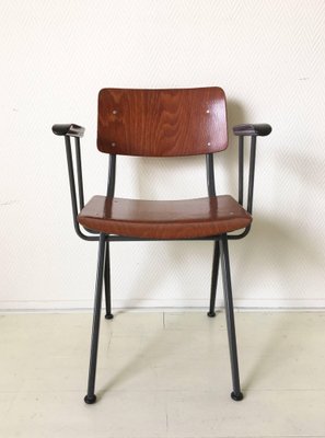 Mid-Century Industrial Prouvé Style Armchair Attributed to Friso Kramer fpr Marko-LL-1363958