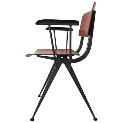 Mid-Century Industrial Prouvé Style Armchair Attributed to Friso Kramer fpr Marko-LL-1363958