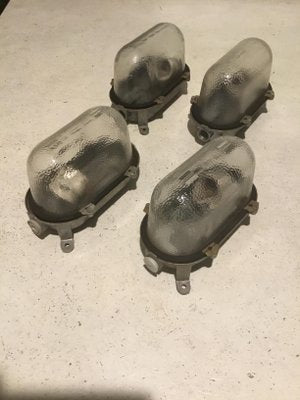 Mid-Century Industrial Sconces, Set of 4-SU-549180