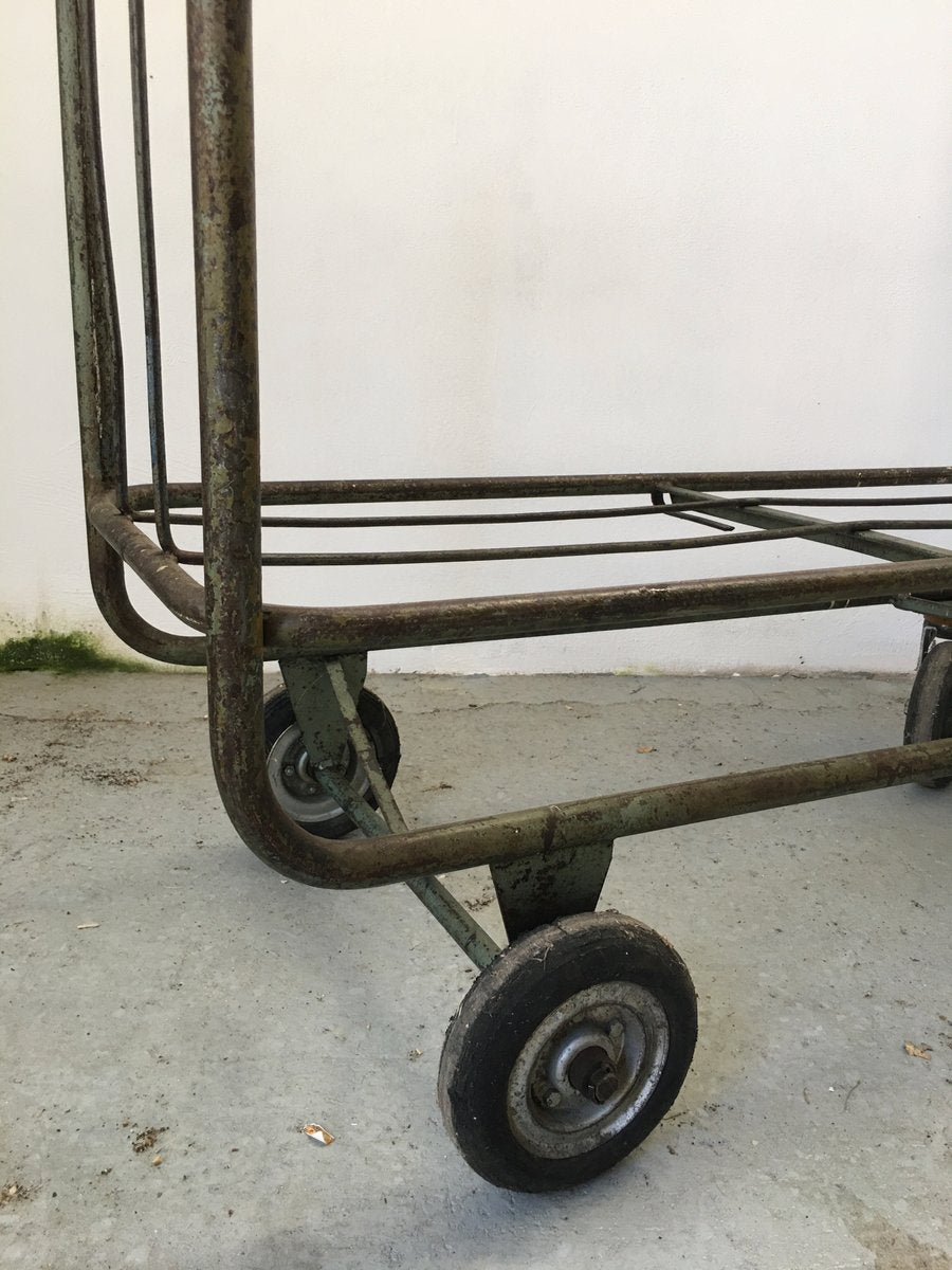 Mid-Century Industrial Style Trolleys, Set of 2