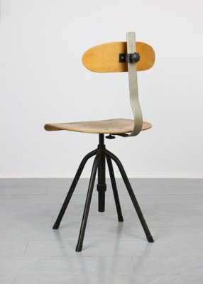 Mid-Century Industrial Swivel Chair, 1950s-HGJ-861963