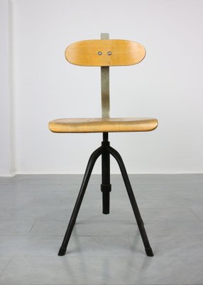 Mid-Century Industrial Swivel Chair, 1950s-HGJ-861963