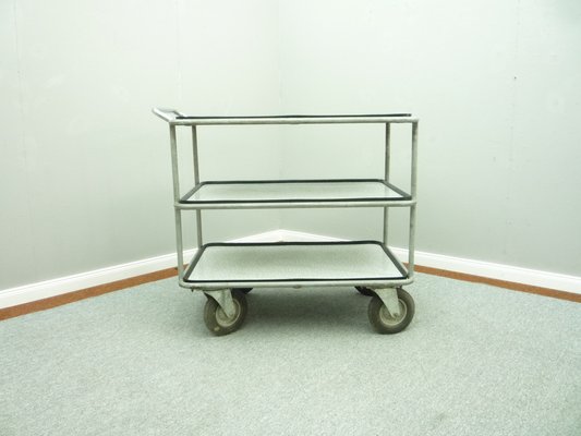 Mid-Century Industrial Tubular Steel Bar Cart, 1950s-UG-1372948