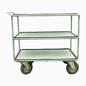 Mid-Century Industrial Tubular Steel Bar Cart, 1950s-UG-1372948