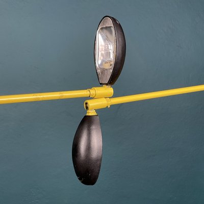 Mid-Century Industrial Yellow Floor Lamps, Yugoslavia, 1960s, Set of 2-WQC-1017608