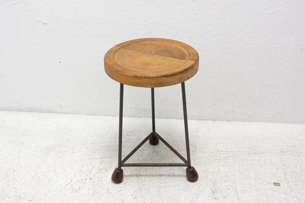 Mid-Century Industry Stool, Czechoslovakia, 1950s-HXT-1133349