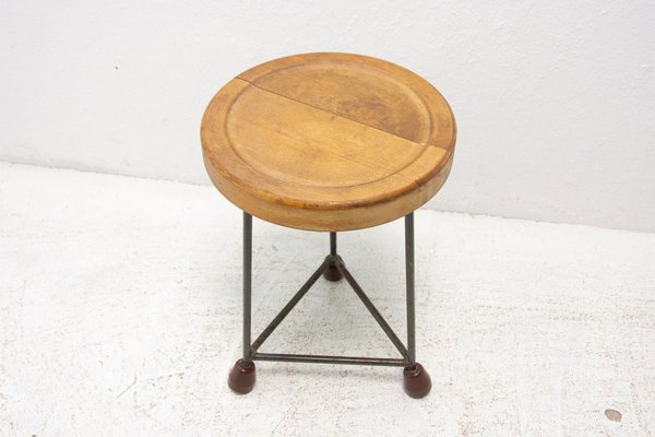 Mid-Century Industry Stool, Czechoslovakia, 1950s-HXT-1133349