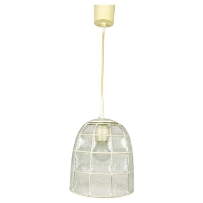 Mid-Century Iron and Bubble Glass Pendant Lamp by Glashütte Limburg, 1960s-PUK-1113706