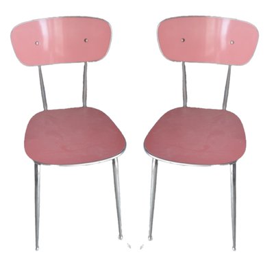 Mid-Century Iron and Formica Chairs, Set of 2-TCS-1300050