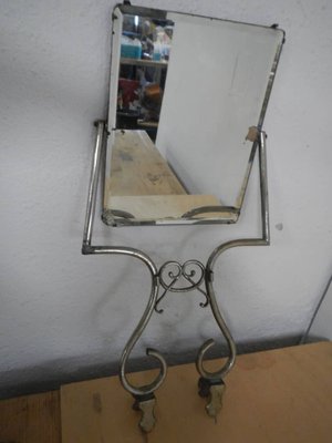 Mid-Century Iron Mirror, 1940s-WWQ-1361174