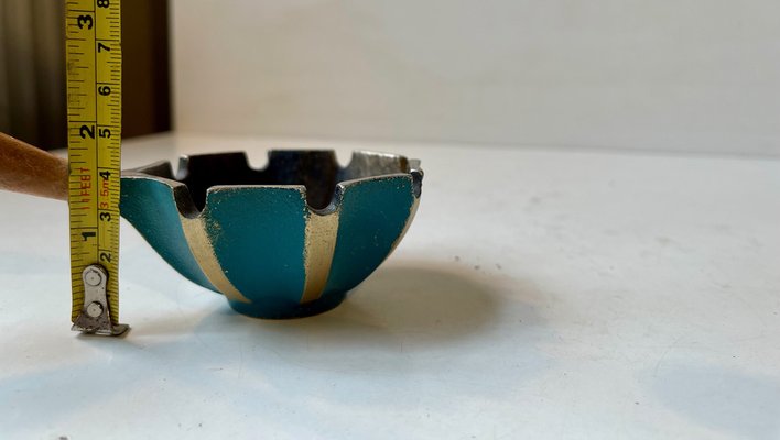 Mid-Century Israeli Ashtray in Cast Iron and Beech, 1960s-LCR-1776360