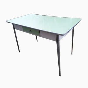 Mid-Century Italian 2-Tone Metal and Formica Dining Table, 1950s-RAQ-467273