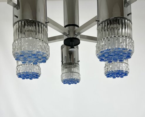 Mid-Century Italian 5-Light Ceiling Light in the style of Gaetano Sciolari-ZGY-1705242