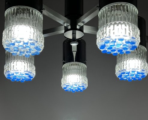 Mid-Century Italian 5-Light Ceiling Light in the style of Gaetano Sciolari-ZGY-1705242