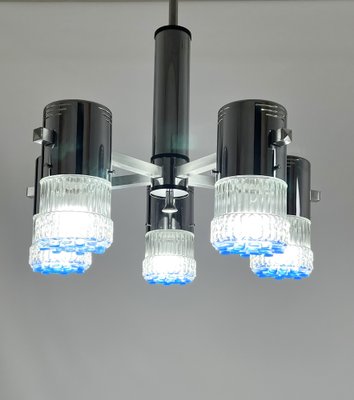 Mid-Century Italian 5-Light Ceiling Light in the style of Gaetano Sciolari-ZGY-1705242