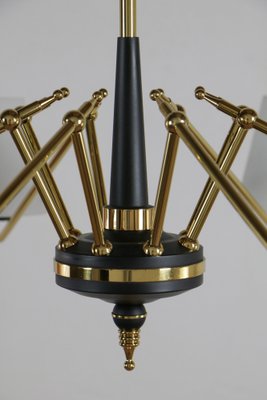 Mid-Century Italian 8-Light Chandelier attributed to Stilnovo, 1960s-MTX-1748830