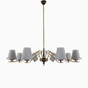 Mid-Century Italian 8-Light Chandelier attributed to Stilnovo, 1960s-MTX-1748830