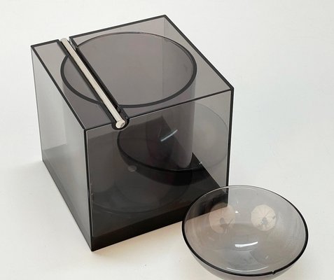 Mid-Century Italian Acrylic Cubic Ice Bucket by Renzo Cassetti for Di Cini & Nils, 1974-JDR-1125433